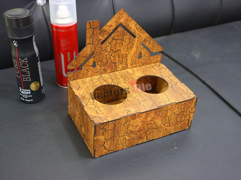 Laser Cut Customises Spray Bottle Wall Mounted Holder