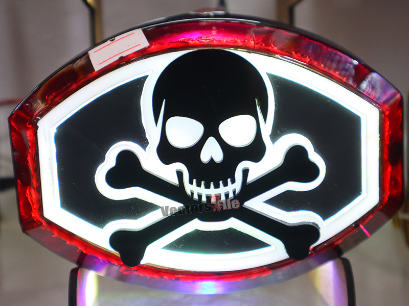 Laser Cut Acrylic Skeleton Cutout Template