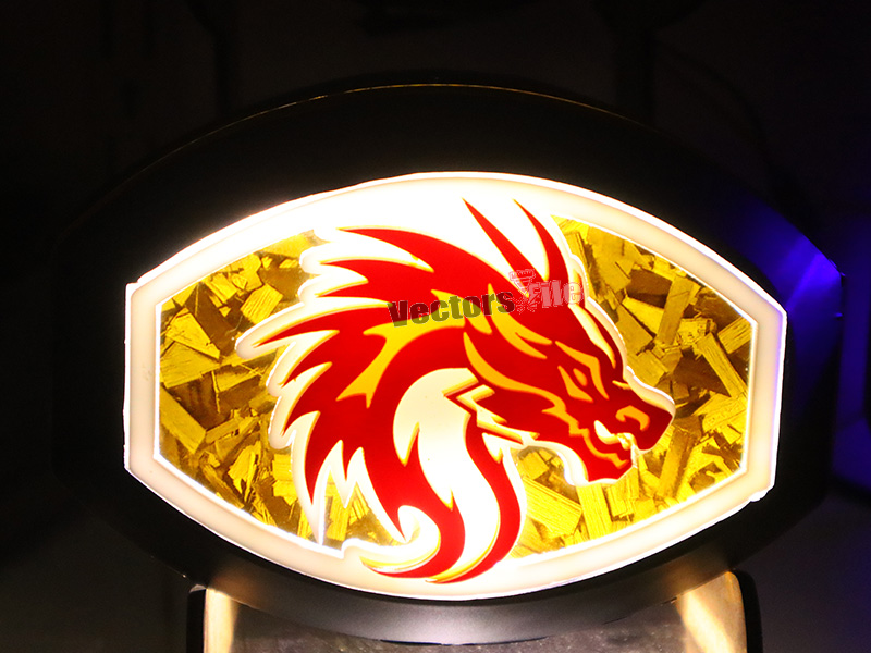 Laser Cut Acrylic Angry Dragon Cutout Template