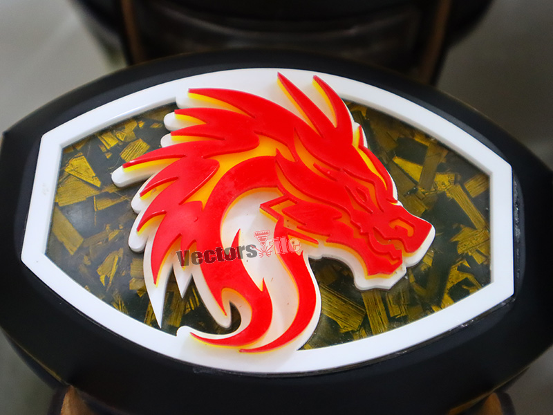 Laser Cut Acrylic Angry Dragon Cutout Template