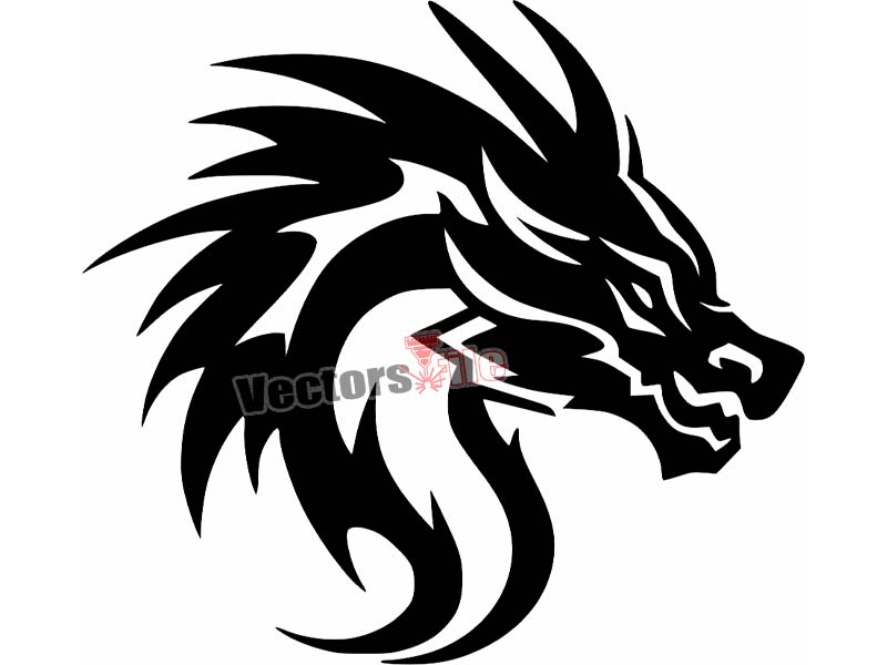 Laser Cut Acrylic Angry Dragon Cutout Template