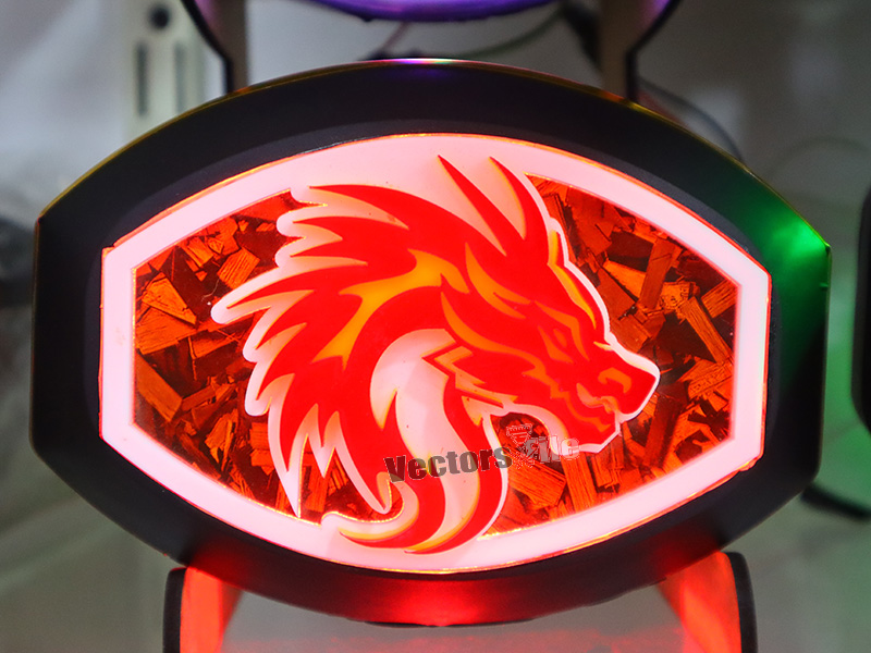 Laser Cut Acrylic Angry Dragon Cutout Template
