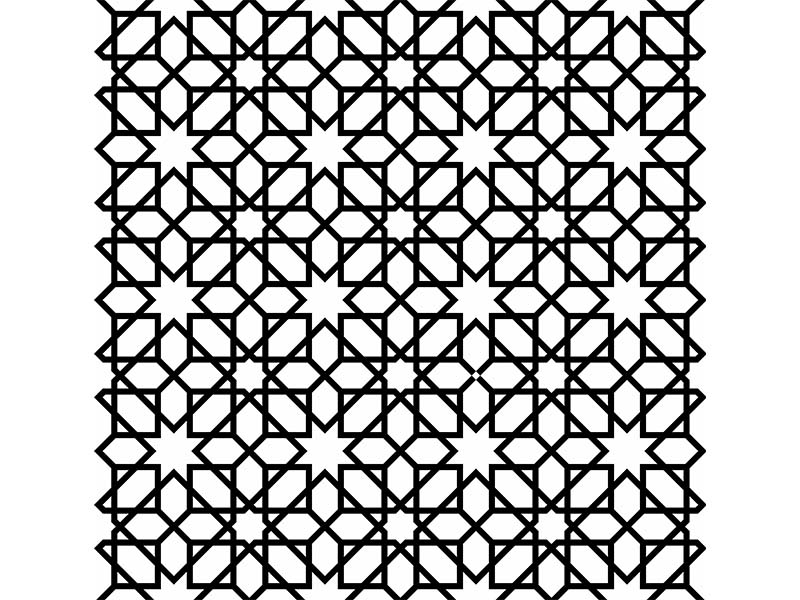 Laser Cut Geometric Pattern Jali Design