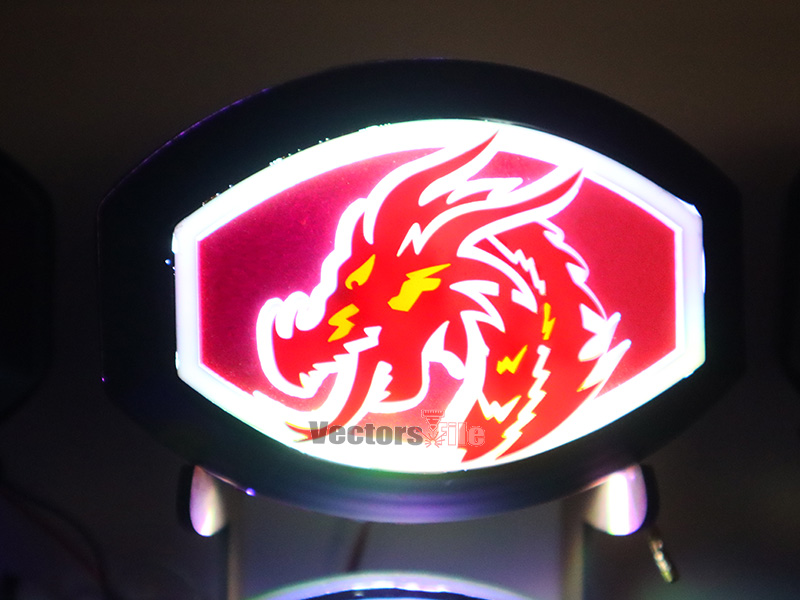 Laser Cut Dragon Face Cutouts Template