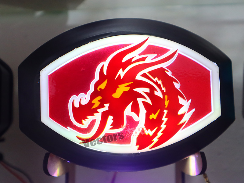 Laser Cut Dragon Face Cutouts Template