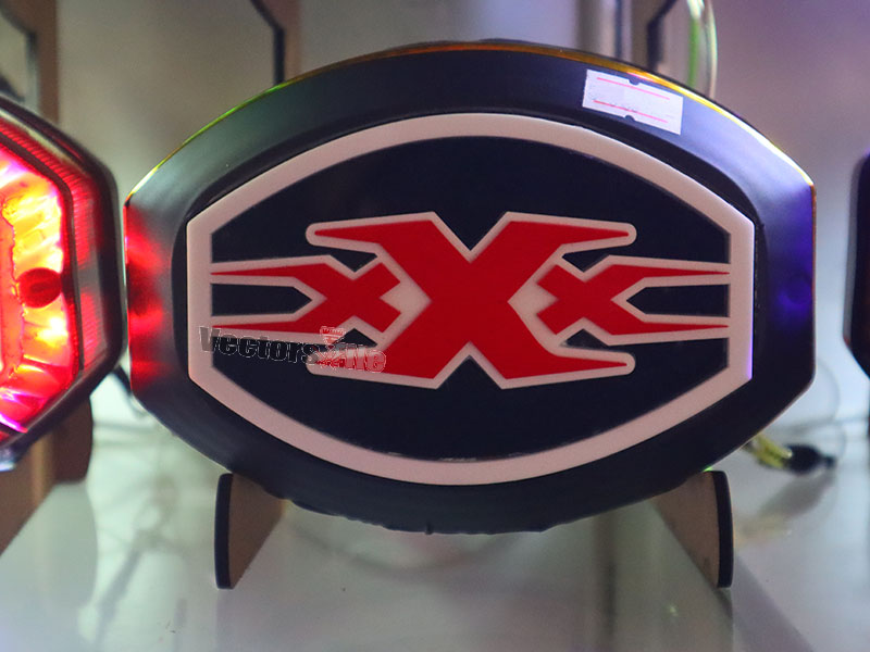 Laser Cut Acrylic XXX logo Cutout Template