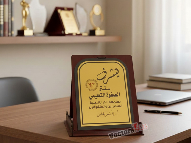 Laser Cut Box Shield Award for Graduation Ceremony