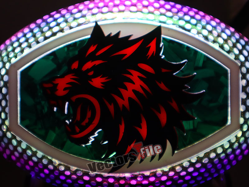Laser Cut Angry Wolf Head Cutout Template