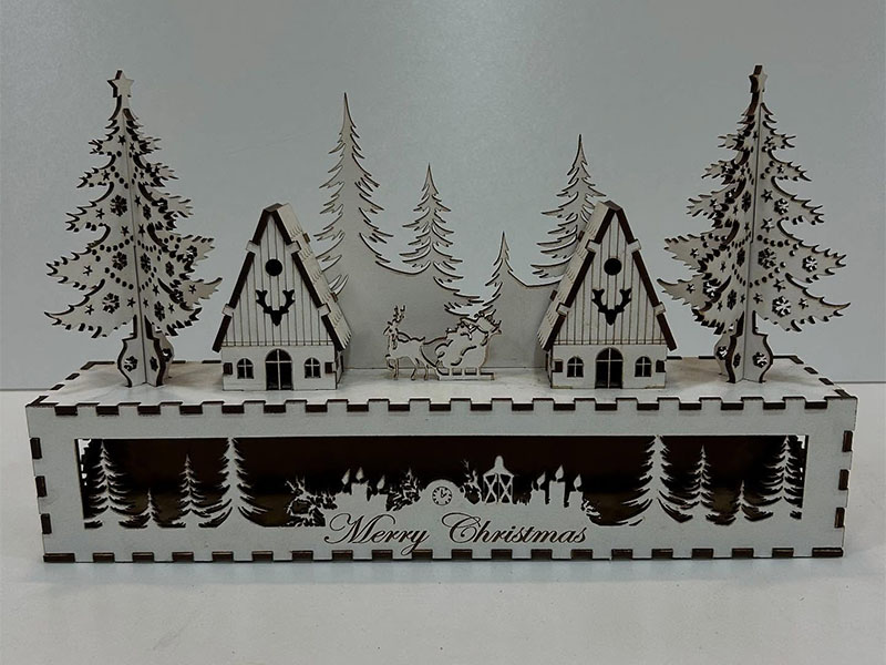 Laser Cut Christmas Nativity Village Scene Christmas Decor Idea