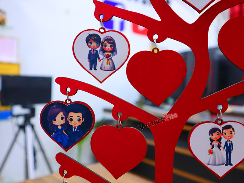 Laser Cut Family Tree Photo Frame Tree Shape Stand Design