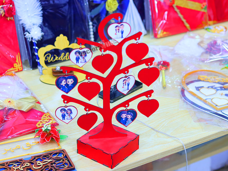 Laser Cut Family Tree Photo Frame Tree Shape Stand Design