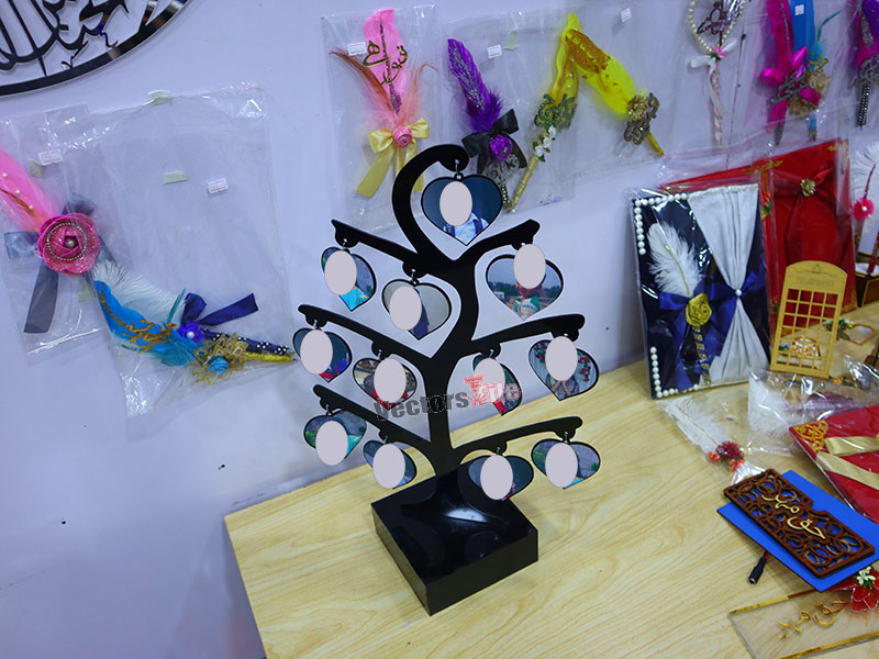 Laser Cut Tree Shape Acrylic Photo Frame with Stand Design