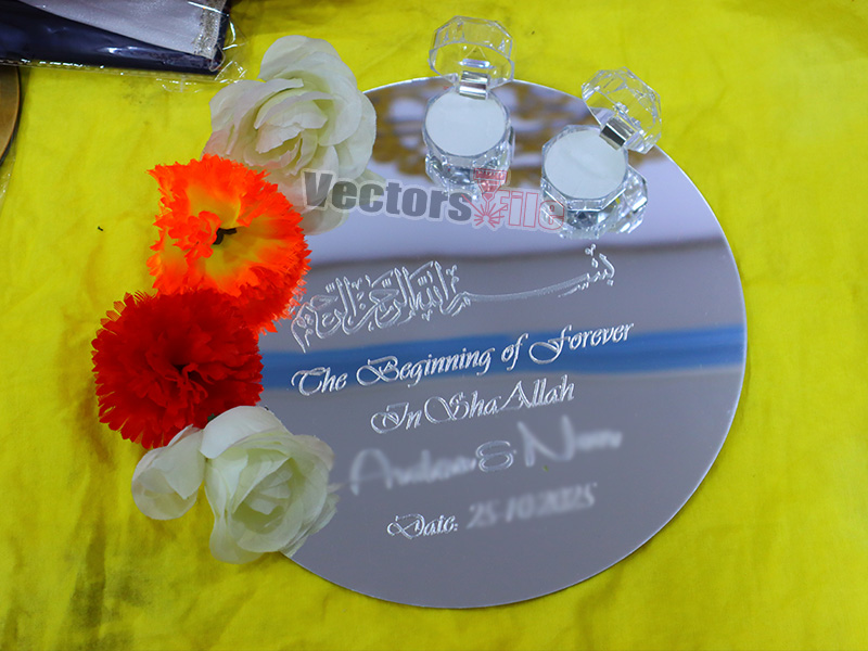 Laser Cut Acrylic Engagement Ring Tray DIY Craft Idea
