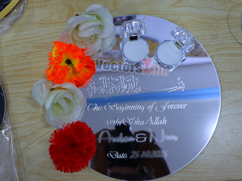 Laser Cut Acrylic Engagement Ring Tray DIY Craft Idea