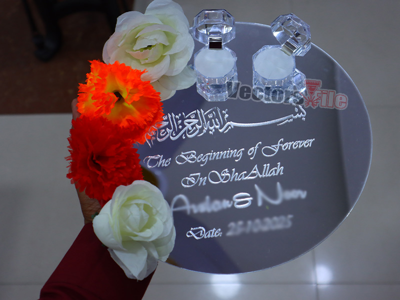 Laser Cut Acrylic Engagement Ring Tray DIY Craft Idea