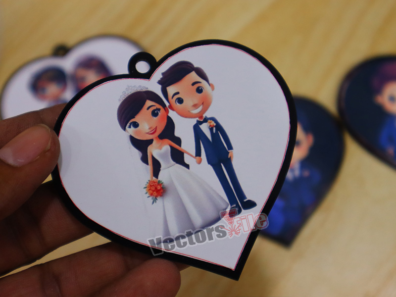Laser Cut Heart Photo Frame Pendant Design
