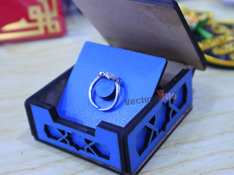 Laser Cut Wedding and Engagement Ring Box Design