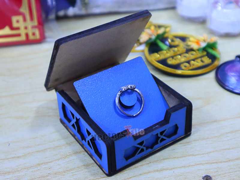 Laser Cut Wedding and Engagement Ring Box Design