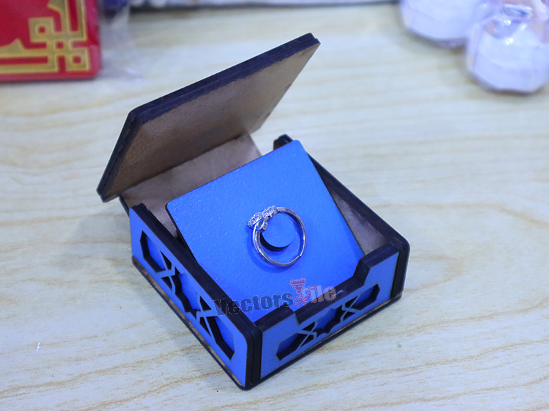 Laser Cut Wedding and Engagement Ring Box Design