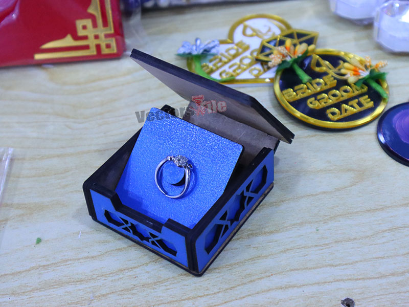 Laser Cut Wedding and Engagement Ring Box Design