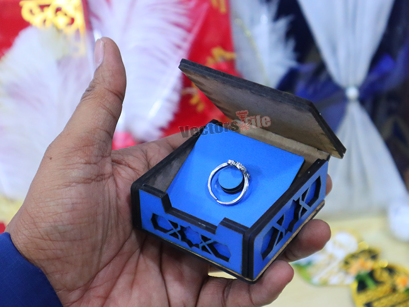 Laser Cut Wedding and Engagement Ring Box Design