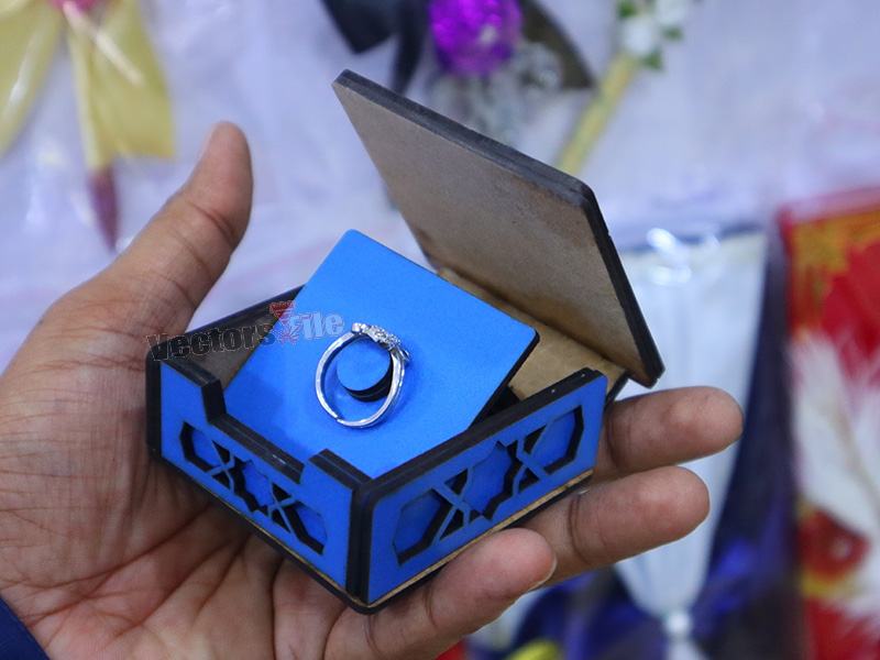 Laser Cut Wedding and Engagement Ring Box Design