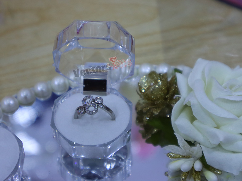 Laser Cut Personalized Acrylic Engagement Ring Tray
