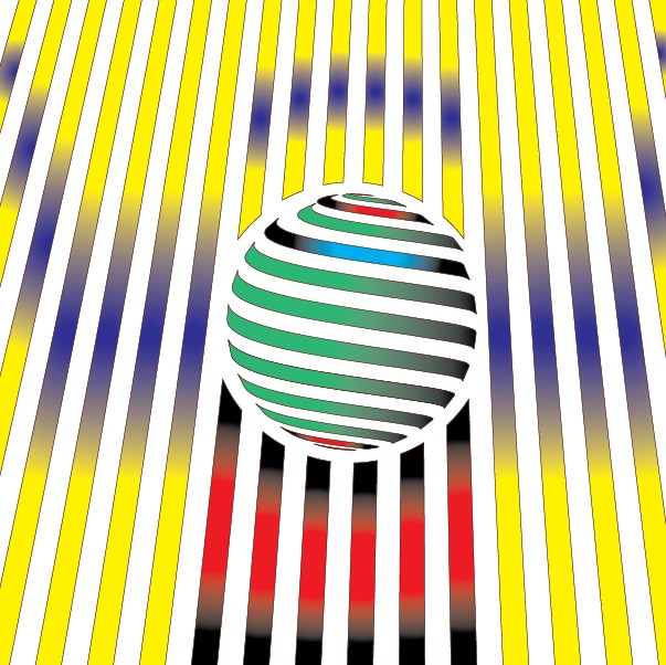 Abstract Illusion Background Drawing DXF File
