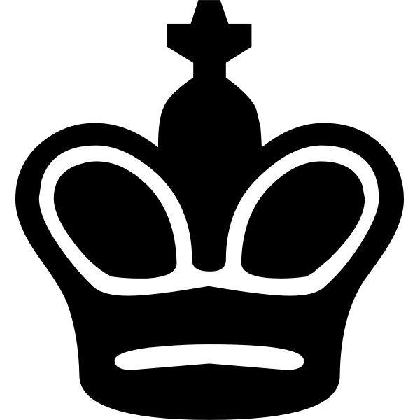 Anonymous Chess Crown Vector SVG File