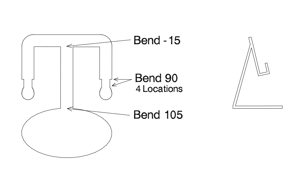B Card Stand Free DXF Vectors File