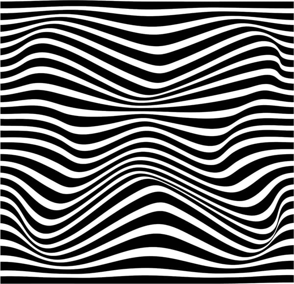 Background Illusion Line Drawing DXF File