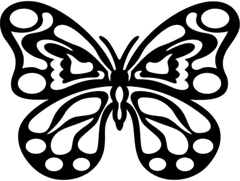 Borboleta 2 Free DXF Vectors File
