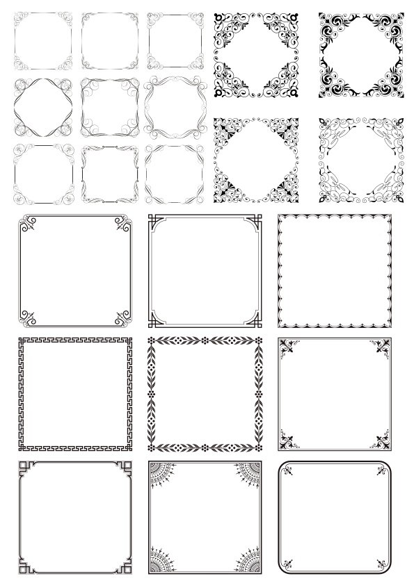 Border Frames Free CDR Vectors File