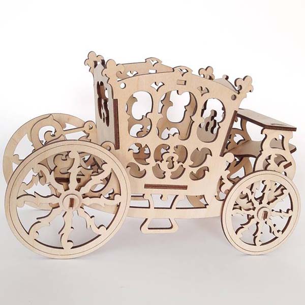 Carriage Candy Cart Sweet Display Stand Laser Cut CDR and DXF Vector ...