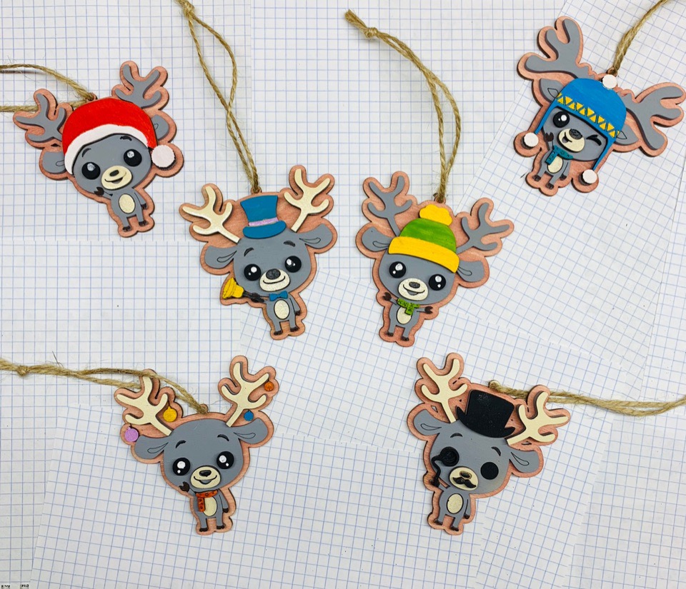 CNC Laser Cut Christmas Decoration CDR File