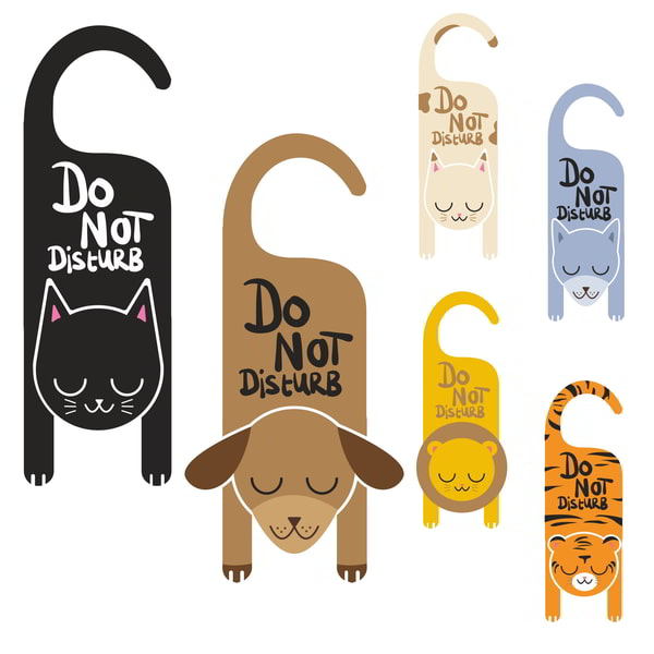Do Not Disturb Sign Vector Art Free CDR Vectors File