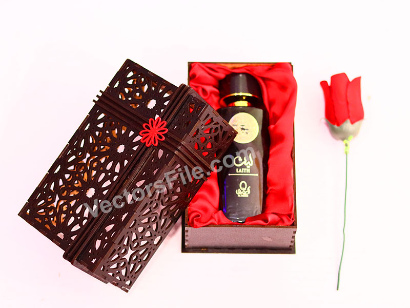 Elegant Decorative Laser Cut Wooden Box Design for Gift Packing