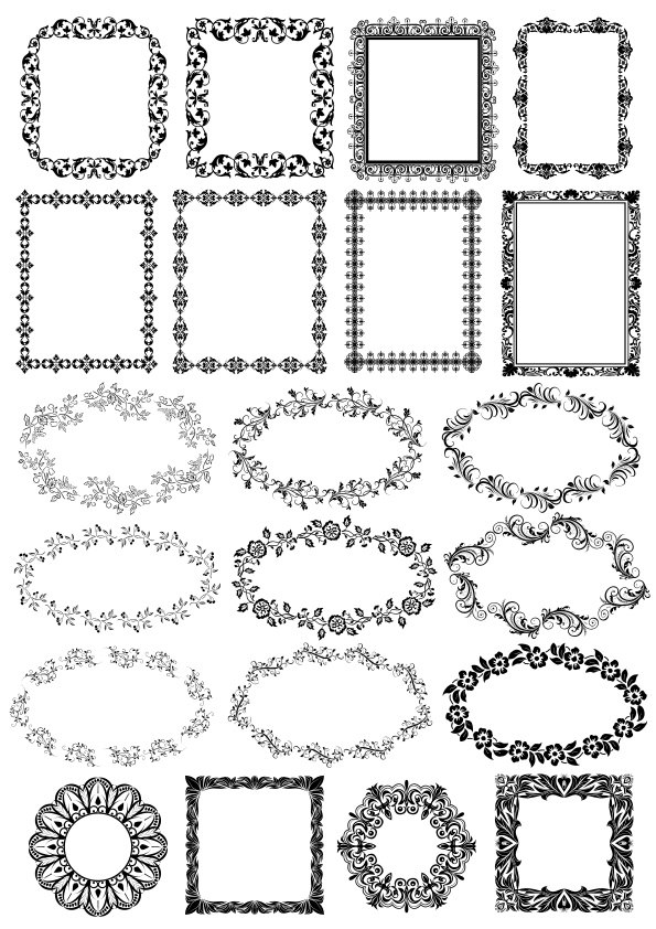 Floral Borders Free CDR Vectors File