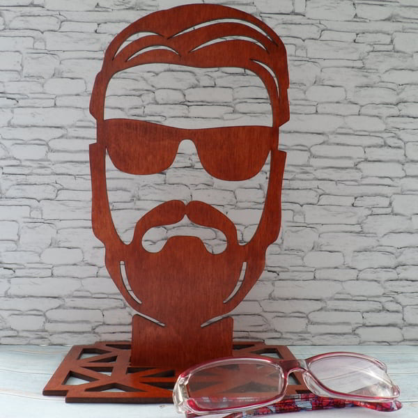 Glasses Holder Stand CNC Laser Cut Free DXF File