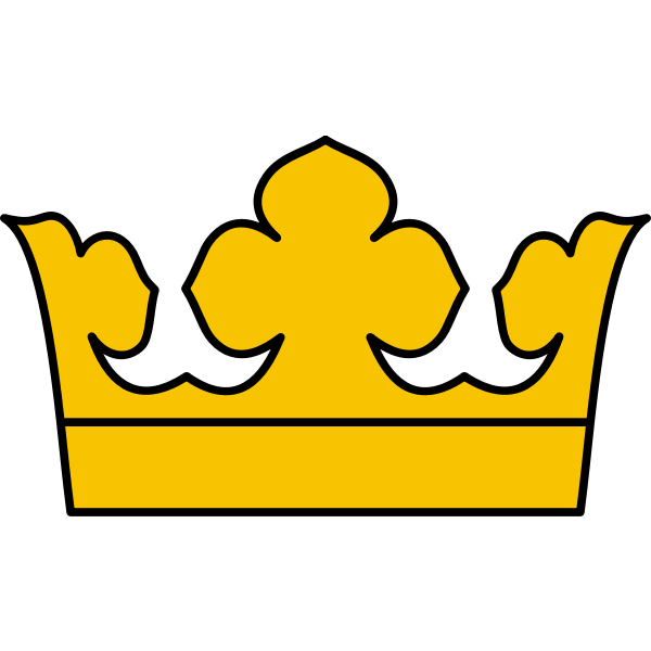 Gold Crown Piece Vector SVG File | Vectors File