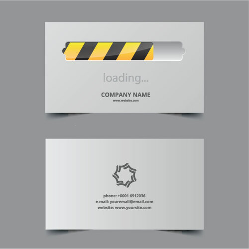 Internet Tech Company Business Card Free Vector