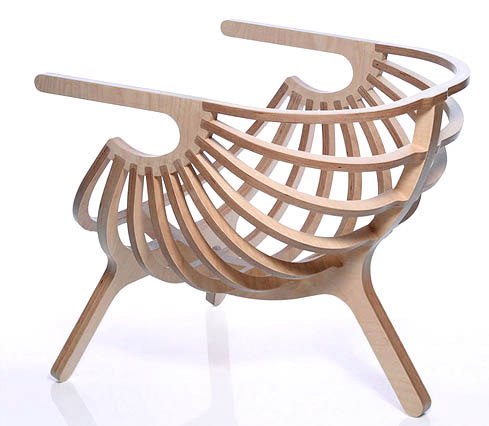 kreslo-rakushka Elegant Chair Plan For Cnc Free CDR Vectors File