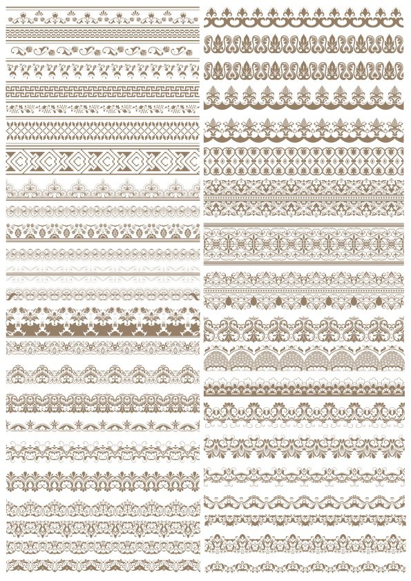 Lace Border Vectors Free CDR Vectors File