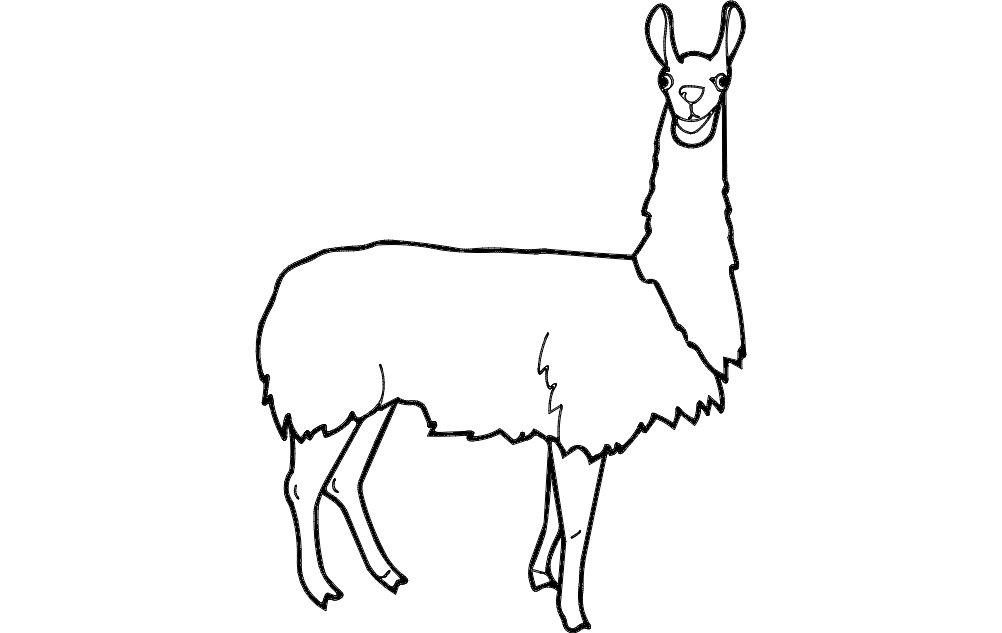Lama Free DXF Vectors File