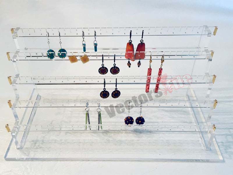 Laser Cut Acrylic Earring and Jewelry Display Stand