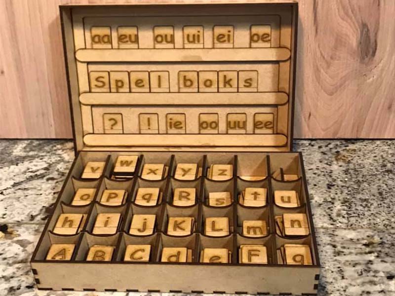 Laser Cut Alphabet Letters Educational Toy Puzzle