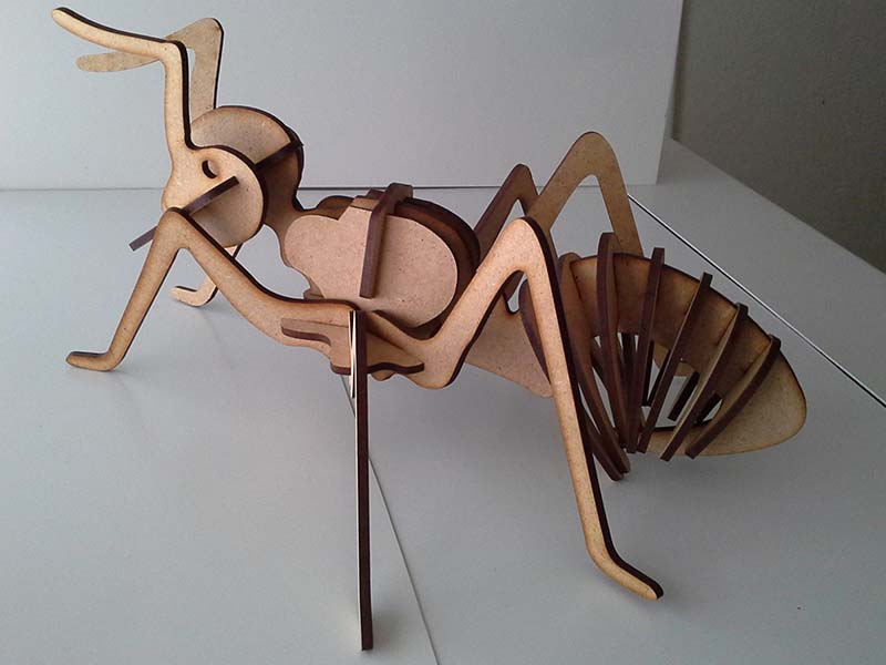Laser Cut Ant Insect 3D Puzzle Kit