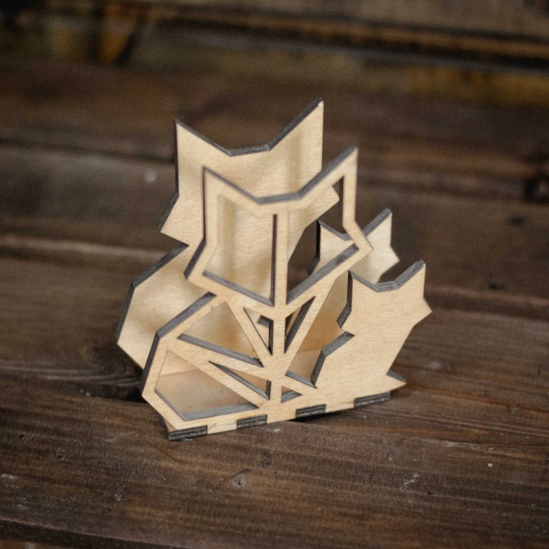 Laser Cut Cat Napkin Holder Free CDR Vectors File