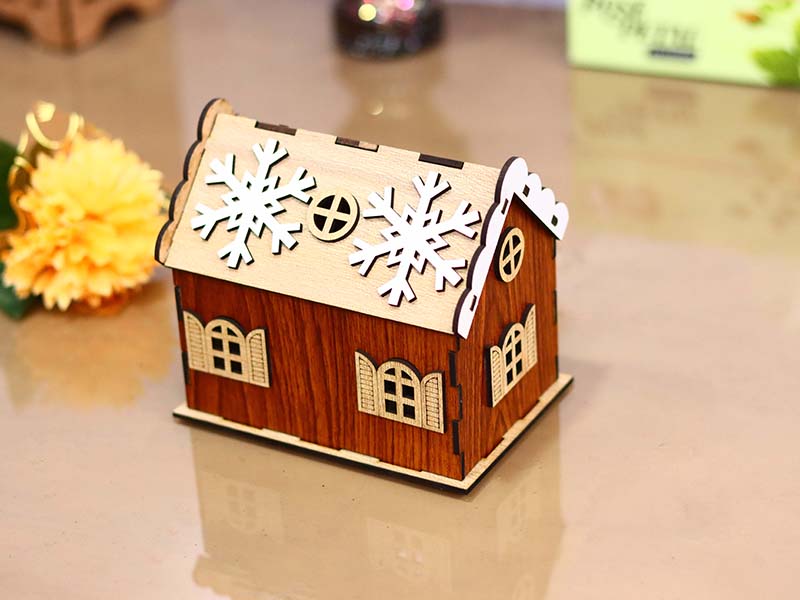 Laser Cut Christmas House Design Christmas Decoration
