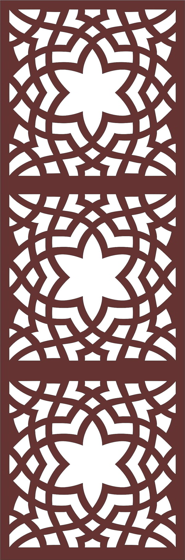 Laser Cut Decor Seamless Separator Floral Grill Design Download Free Vector